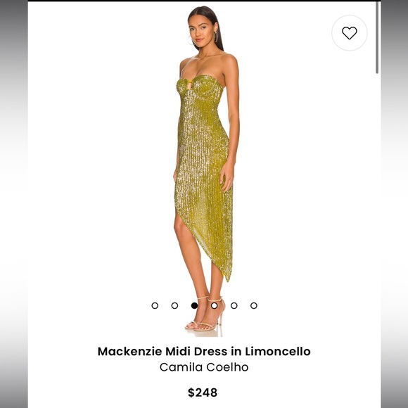 The Alix Earle dress! Camilla Coelho Mackenzie Dress in Limoncello from REVOLVE - Picture 4 of 7